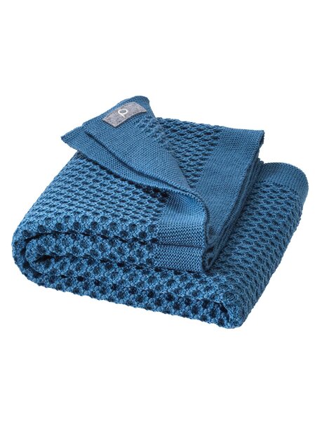 Disana Honeycomb blanket - dove blue