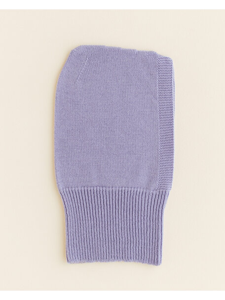 Hvid Merino wool Balaclava Eddy - lilac