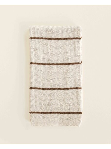 Hvid Wool scarf Igor - cream/mocha
