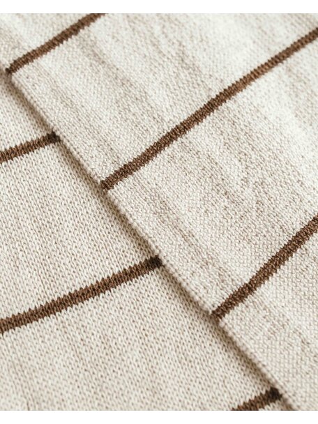 Hvid Wool scarf Igor - cream/mocha