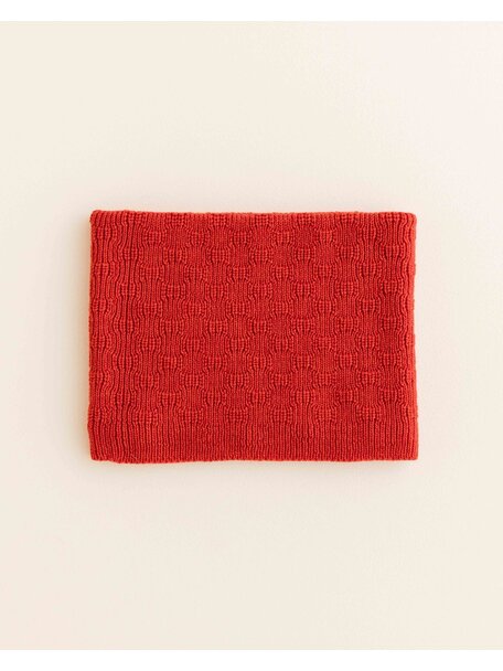 Hvid Tube scarf Gigi - red