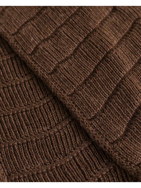 Hvid Merino wool scarf Jacobino - mocha