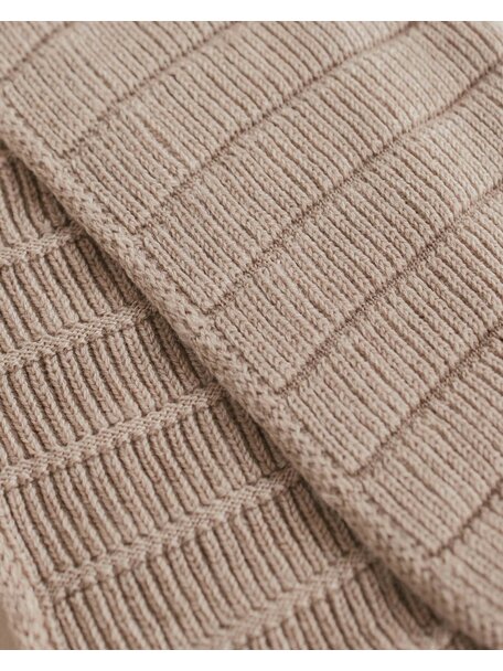 Hvid Merino wool scarf Jacobino - sand