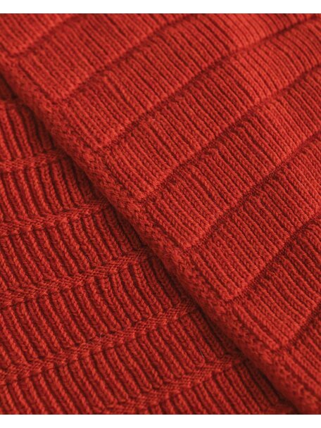 Hvid Merino wool scarf Jacobino - red