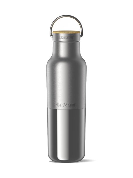 Klean Kanteen Insulated bottle reflect 473 ml with bamboo cap - stainless steel