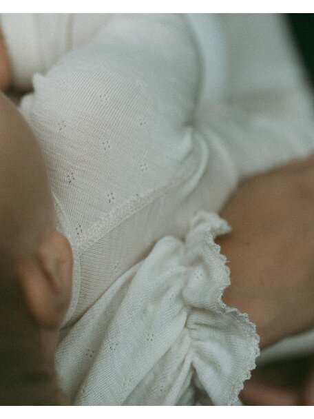 Unaduna Body longsleeves pointelle wool/silk - munkki