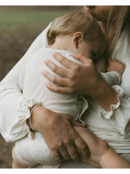 Unaduna Body longsleeves pointelle wool/silk - munkki