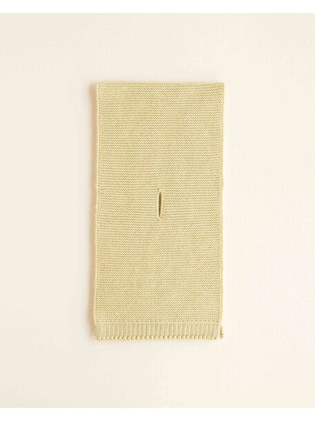 Hvid Wool scarf Ivo - light yellow