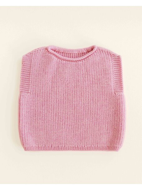 Hvid Cardigan Harvey - cotton candy