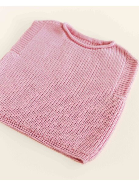 Hvid Cardigan Harvey - cotton candy