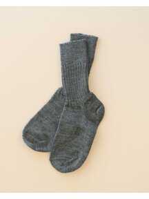 Hirsch Natur Thick wool socks for adults - grey