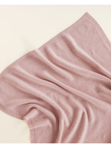Hvid Merino wool blanket Felix - powder