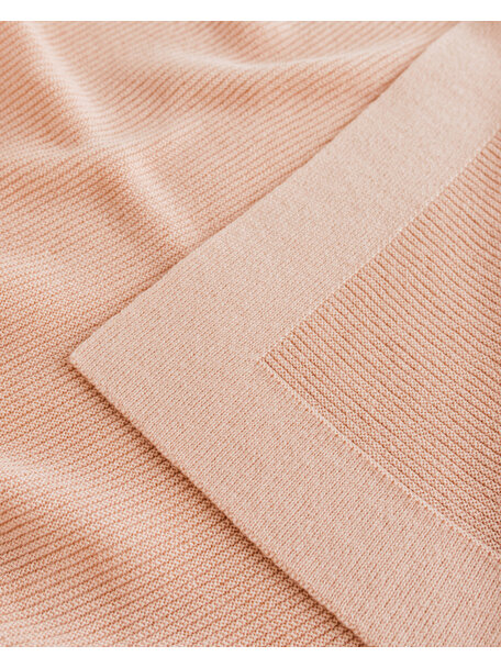 Hvid Merino wool blanket Gust - apricot