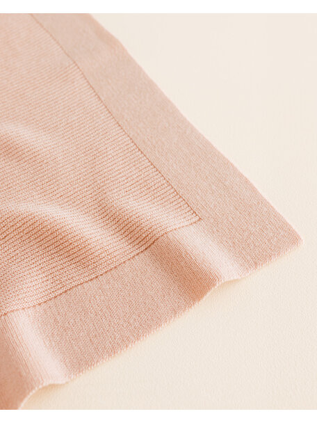 Hvid Merino wool blanket Gust - apricot