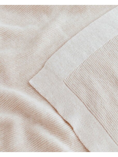 Hvid Merino wool blanket Gust - cream