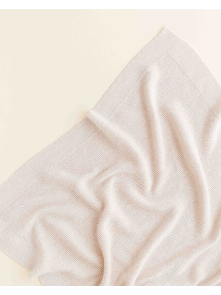 Hvid Merino wool blanket Gust - cream