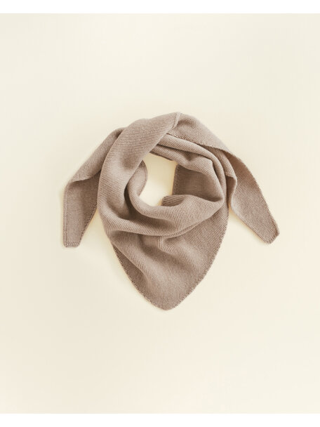 Hvid Soft wool scarf Josephina - sand
