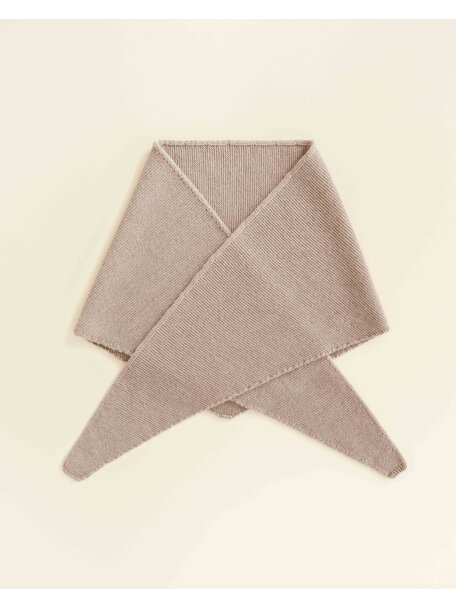 Hvid Soft wool scarf Josephina - sand