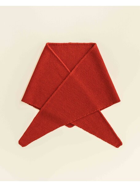 Hvid Soft wool scarf Josephina - red