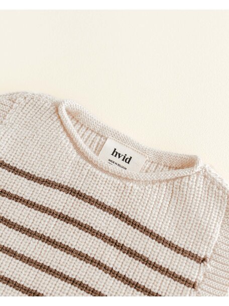 Hvid Cardigan Harvey - cream/mocha