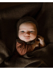 Unaduna X Engel Bonnet Wool Fleece - cocoa