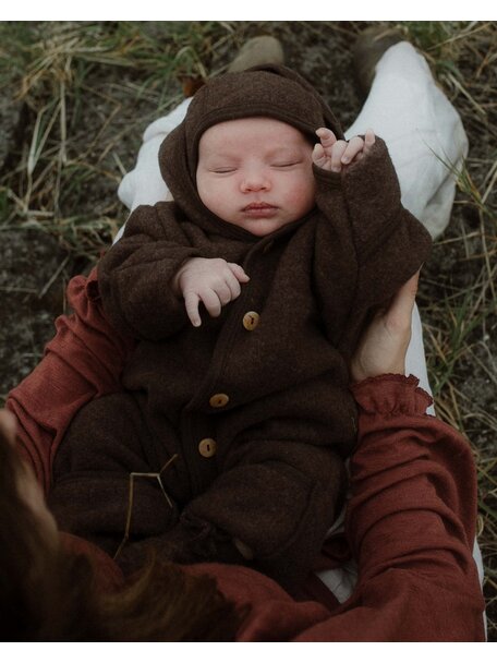 Unaduna X Engel Overall Wool Fleece - cocoa