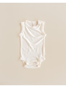 Unaduna Sleeveless romper pointelle wool/silk - munkki