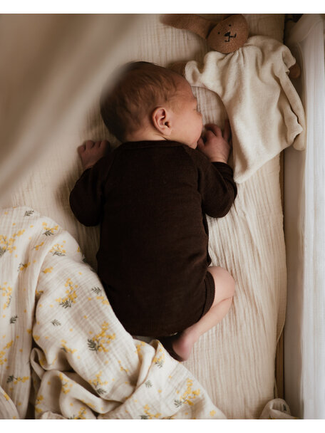 Unaduna Wrap around body tiny rib wool -  kladdkaka