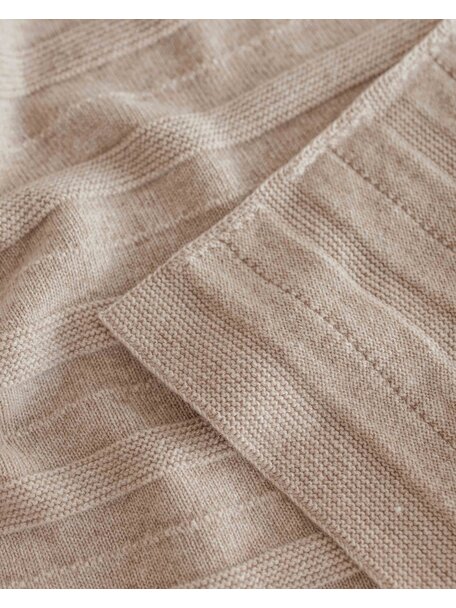 Hvid Blanket Holly - sand