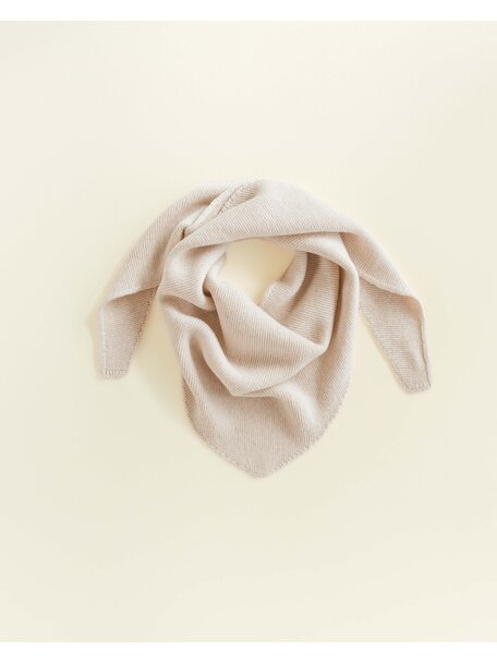 Hvid Soft wool scarf Josephina - cream