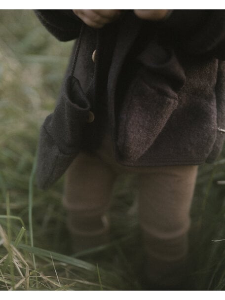 Unaduna X Engel Mittens Wool Fleece - cocoa