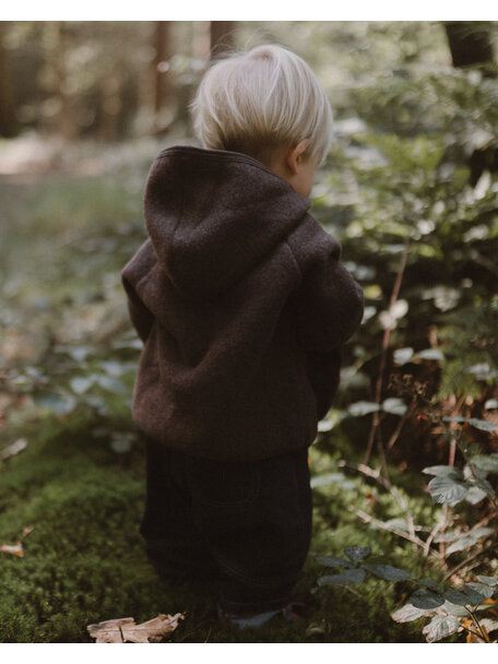 Unaduna X Engel Wool Fleece Jacket - cocoa