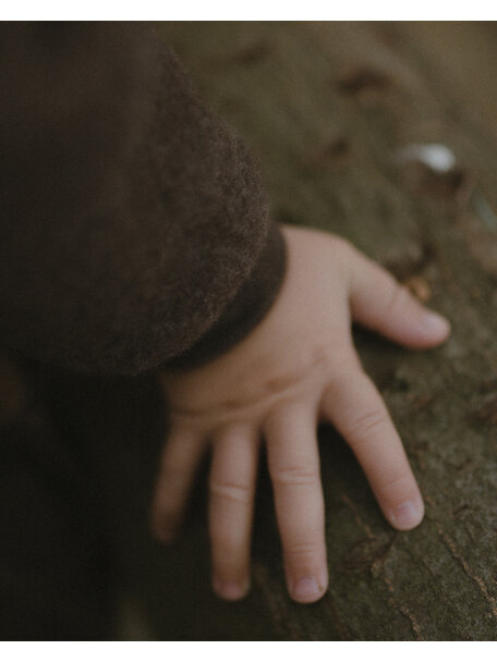 Unaduna X Engel Wool Fleece Jacket - cocoa