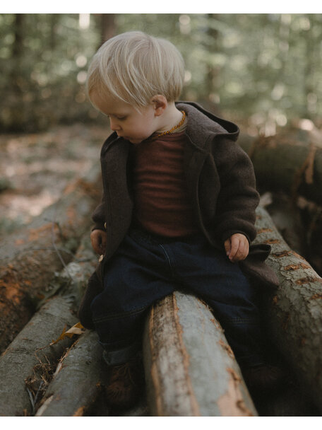 Unaduna X Engel Wool Fleece Jacket - cocoa