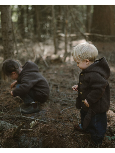 Unaduna X Engel Wool Fleece Jacket - cocoa