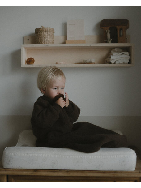 Unaduna X Engel Sleeping bag merino wool fleece - cocoa