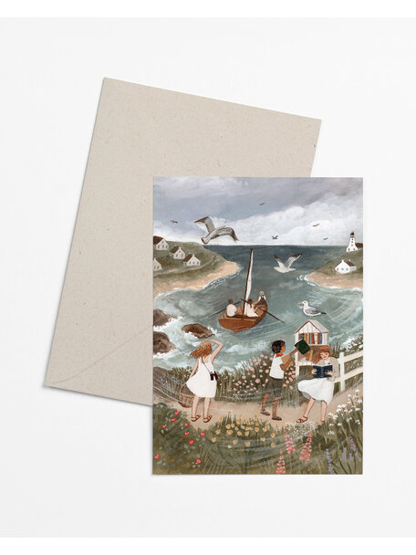 Robin Pieterse Folded card - seaside