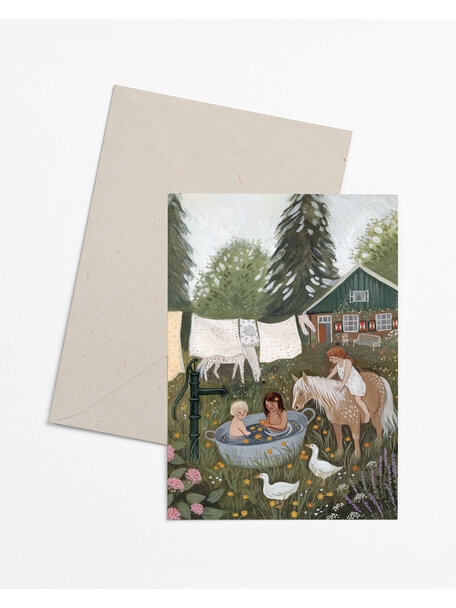 Robin Pieterse Folded card - marigold