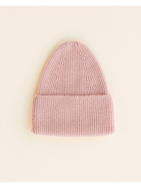 Hvid Ribbeanie Fonzie for adults - powder