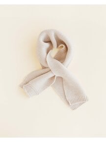 Hvid Wool scarf Ivo - cream