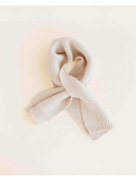 Hvid Wool scarf Ivo - cream