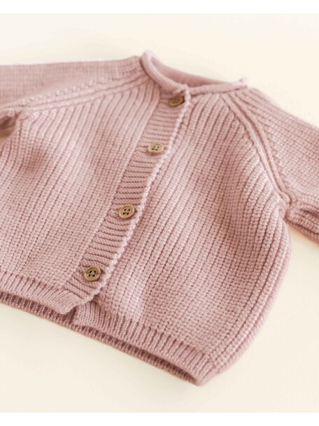 Hvid Cardigan Inga - powder