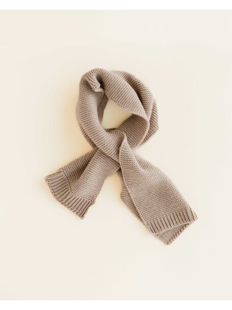 Hvid Wool scarf Ivo - sand