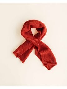 Hvid Wool scarf Ivo - red