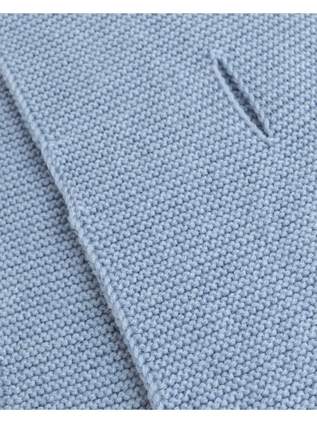 Hvid Wool scarf Ivo - light blue