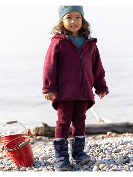 Disana Leggings Organic Wool - Cassis