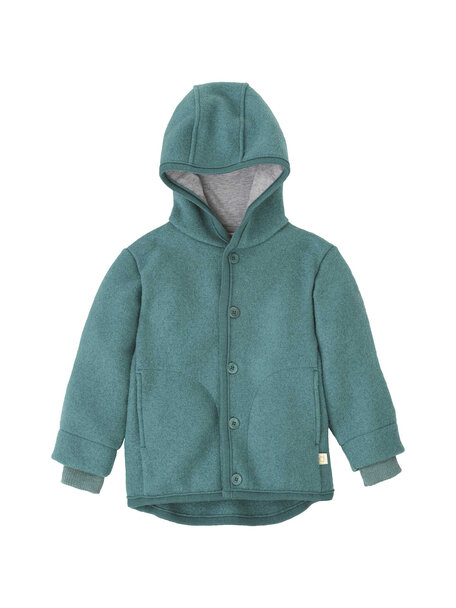 Disana Boiled wool jacket - eucalyptus