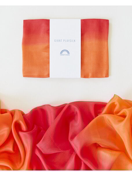 Sarah's Silks Play cloth giant silk - fire