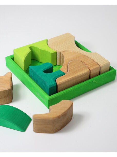 Grimm's Building set green - squirrel