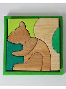 Grimm's Building set green - squirrel